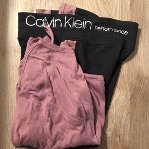 Calvin Klein Performance pants and shirt set